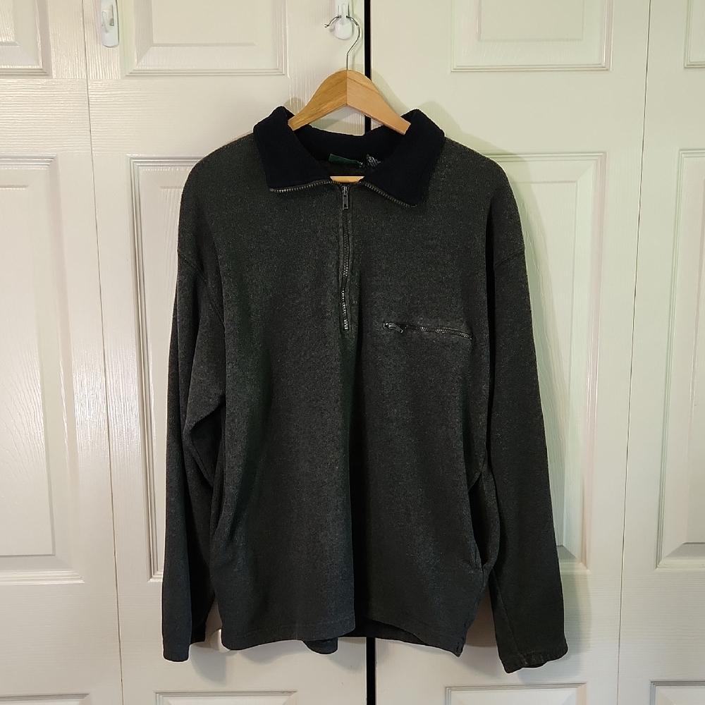 Coleman Outdoor Mens 1/4 Zip Fleece Pullover Size‎ LG Gorpcore Hiking Camping